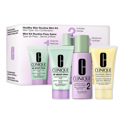 Clinique - Healthy Skin Routine: Mini 3-Step Skincare Set For Dry