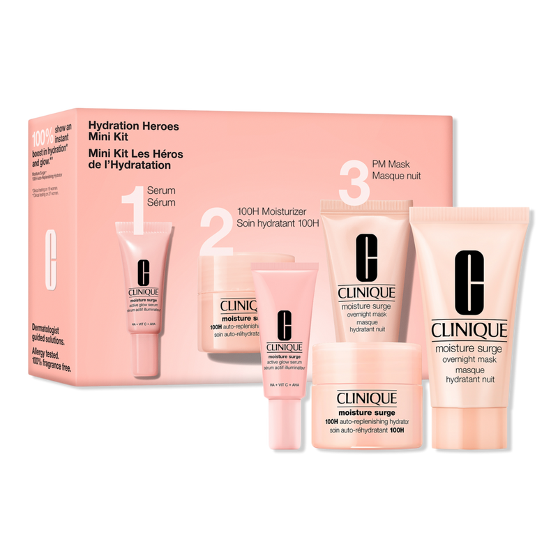 CLINIQUE Moisture Surge ベストセラーセット Active Glow Moisture Surge™ Skincare Set - CLINIQUE | Sephora