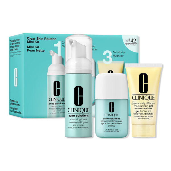 Clinique Clear Skin Routine: Mini Acne Solutions Skincare Kit #1