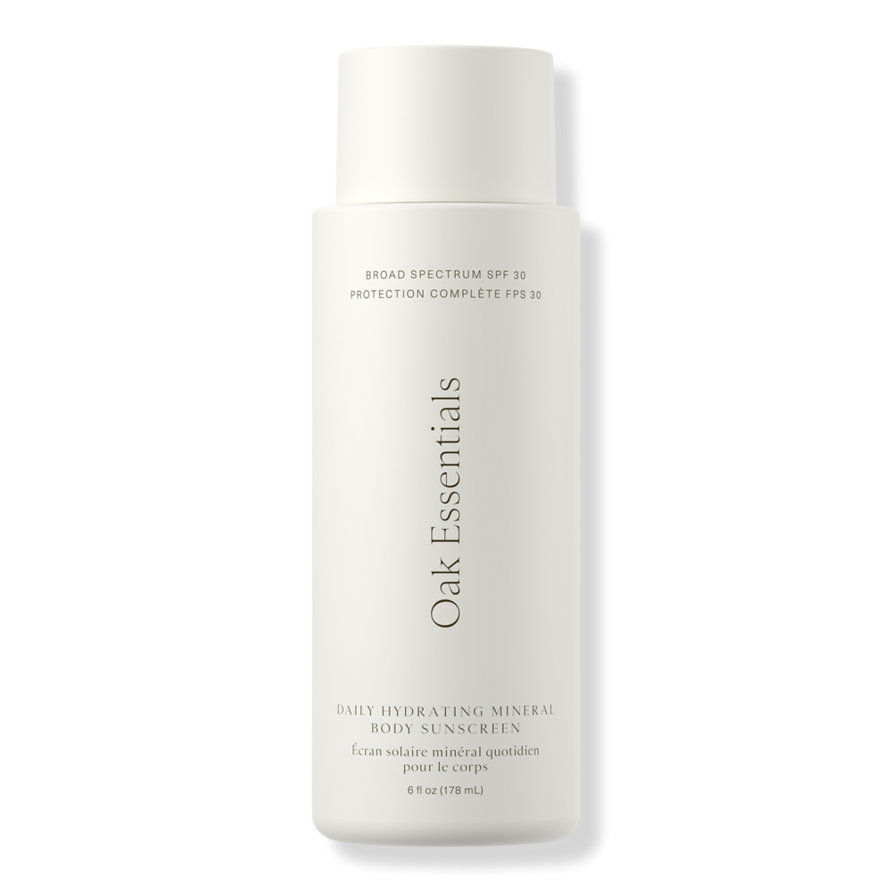Oak Essentials Daily Hydrating Mineral Body Sunscreen Broad Spectrum Spf 30