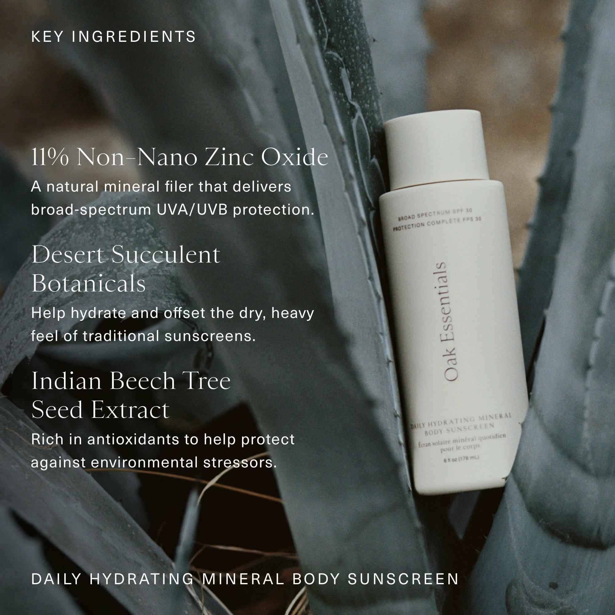 Ежедневный увлажняющий минеральный солнцезащитный крем для тела Oak Essentials SPF 30 — фото 5