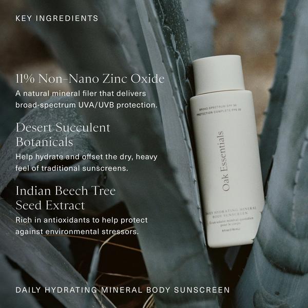Oak Essentials Daily Hydrating Mineral Body Sunscreen Broad Spectrum SPF 30 #5