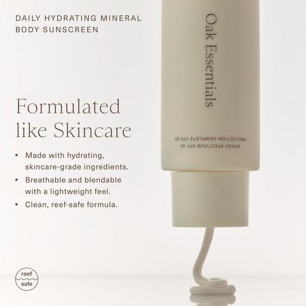 Oak Essentials Daily Hydrating Mineral Body Sunscreen Broad Spectrum SPF 30 #8
