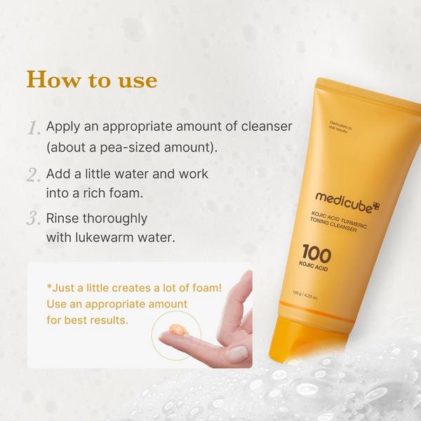 medicube Kojic Acid Turmeric Toning Cleanser #5