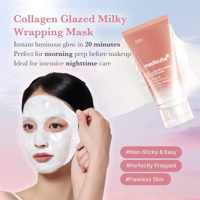 medicube glutathione mask Medicube Collagen Milk Toning Wrapping Mask 75ml