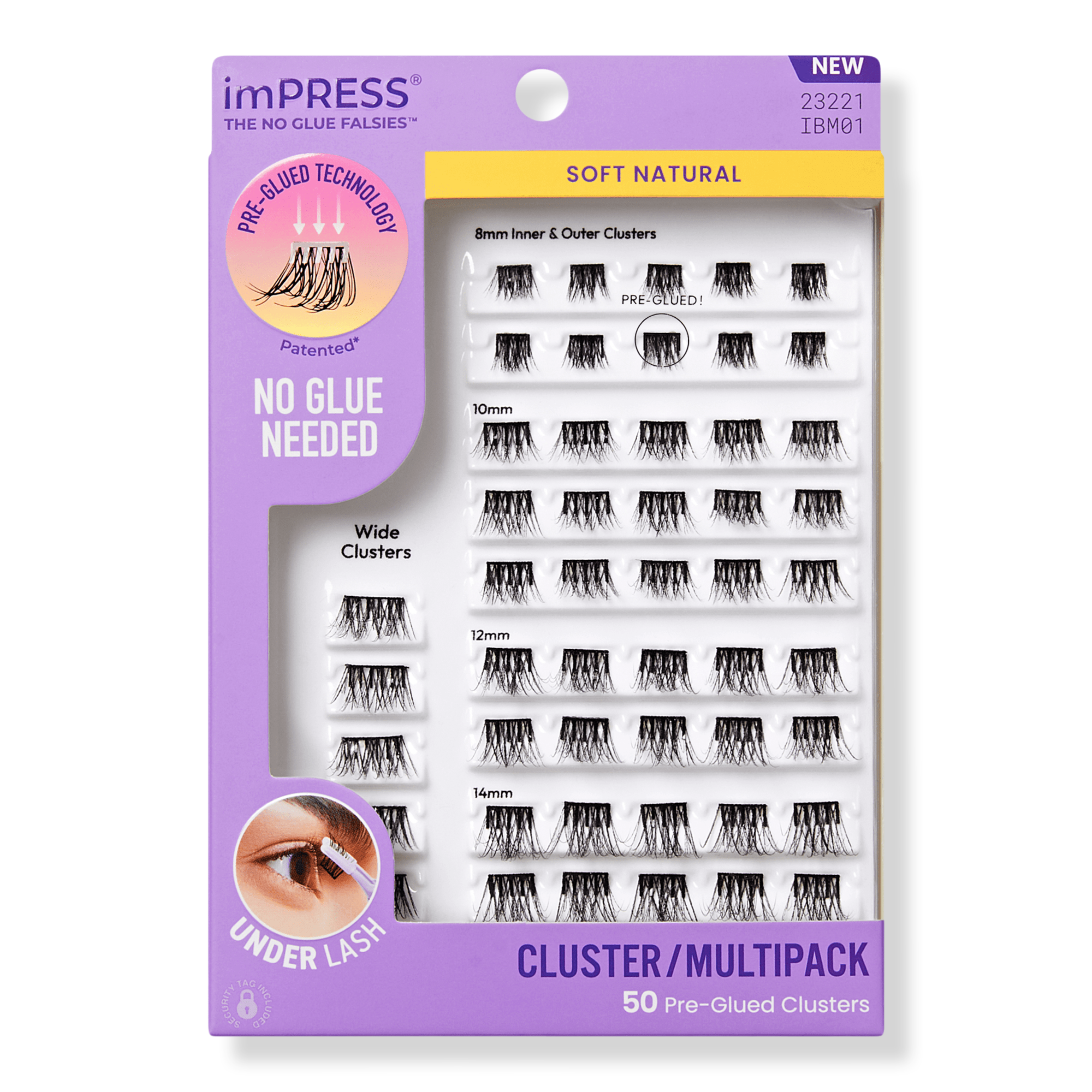 Kiss imPRESS Multipack Pre-Glued Lash Clusters Kit #1