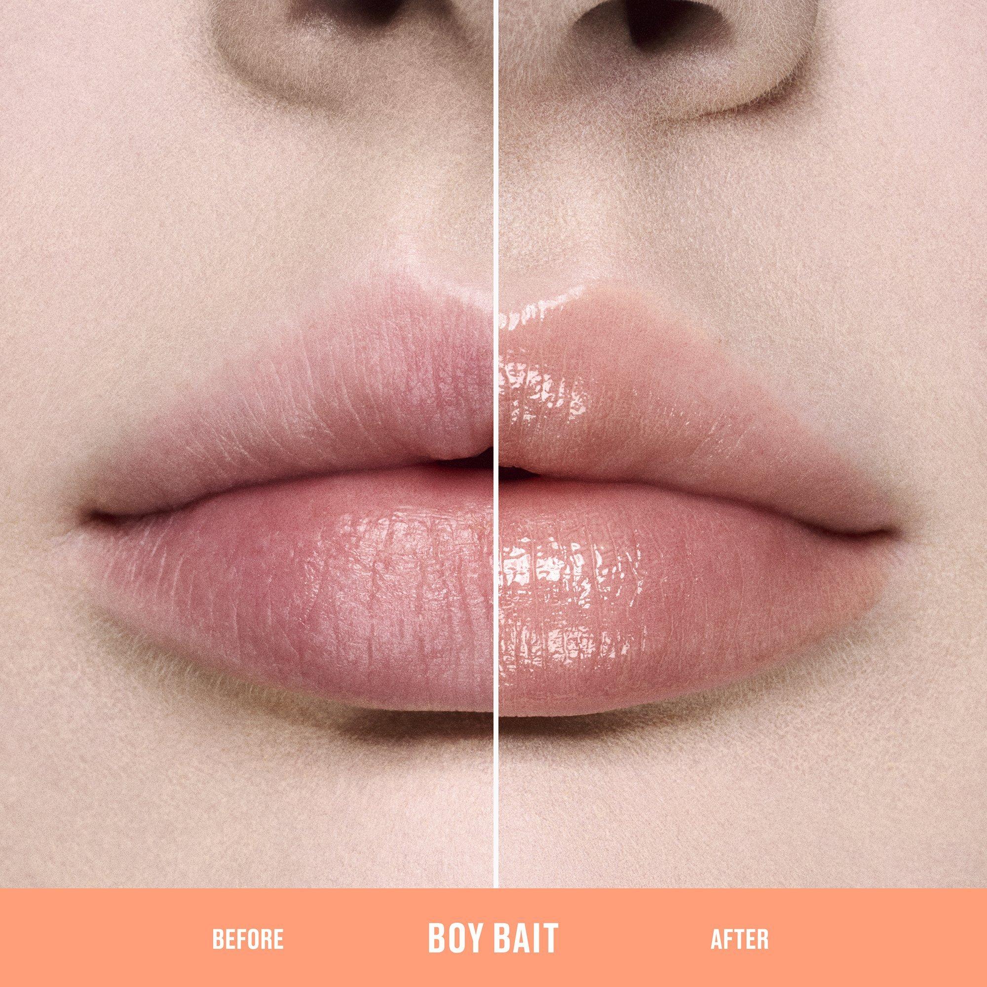 Высокопигментированное масло для губ MAC Lipglass Cushion, цвет: Boy Bait — фото 4