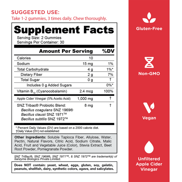 Goli Nutrition Zero Sugar Apple Cider Vinegar+ Gummies #2