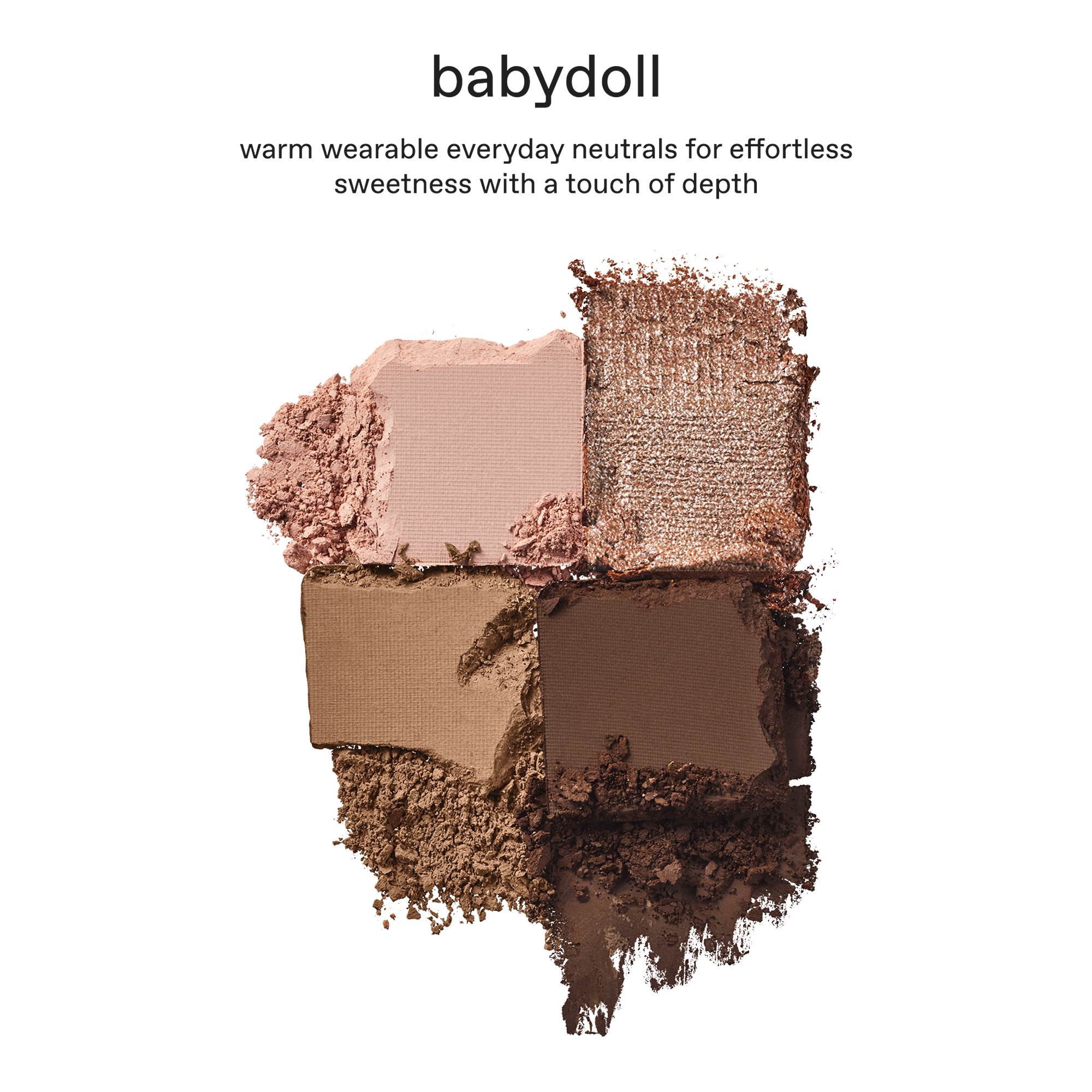 Палетка из 4 теней для век r.e.m. beauty Sweet Dreams, цвет: Babydoll — фото 3