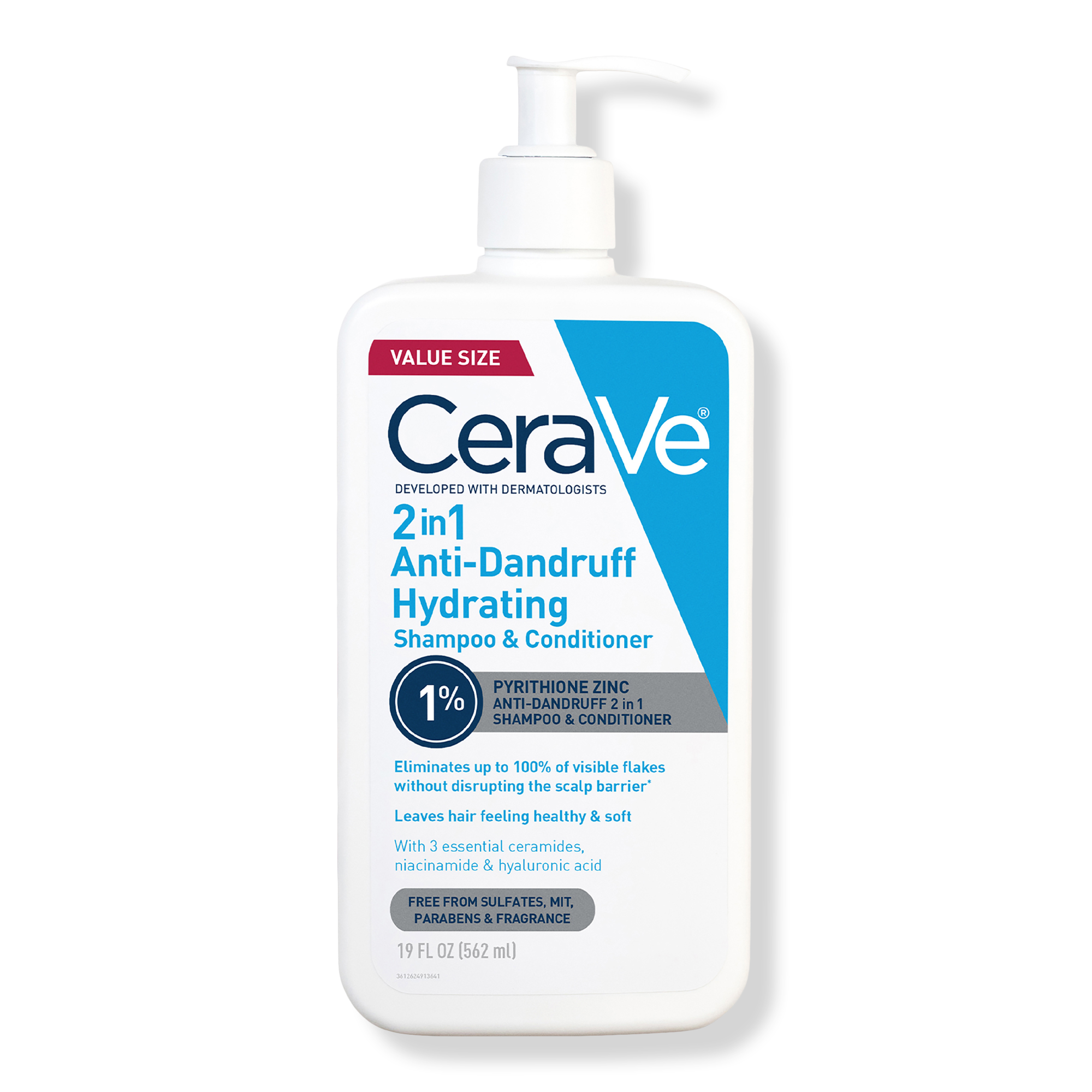CeraVe 2-in-1 Anti-Dandruff Hydrating Shampoo and Conditioner #1