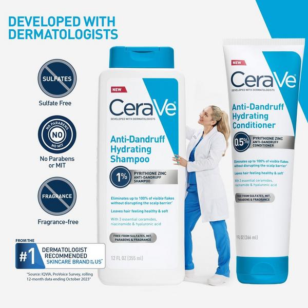 CeraVe Anti-Dandruff Hydrating Shampoo #8