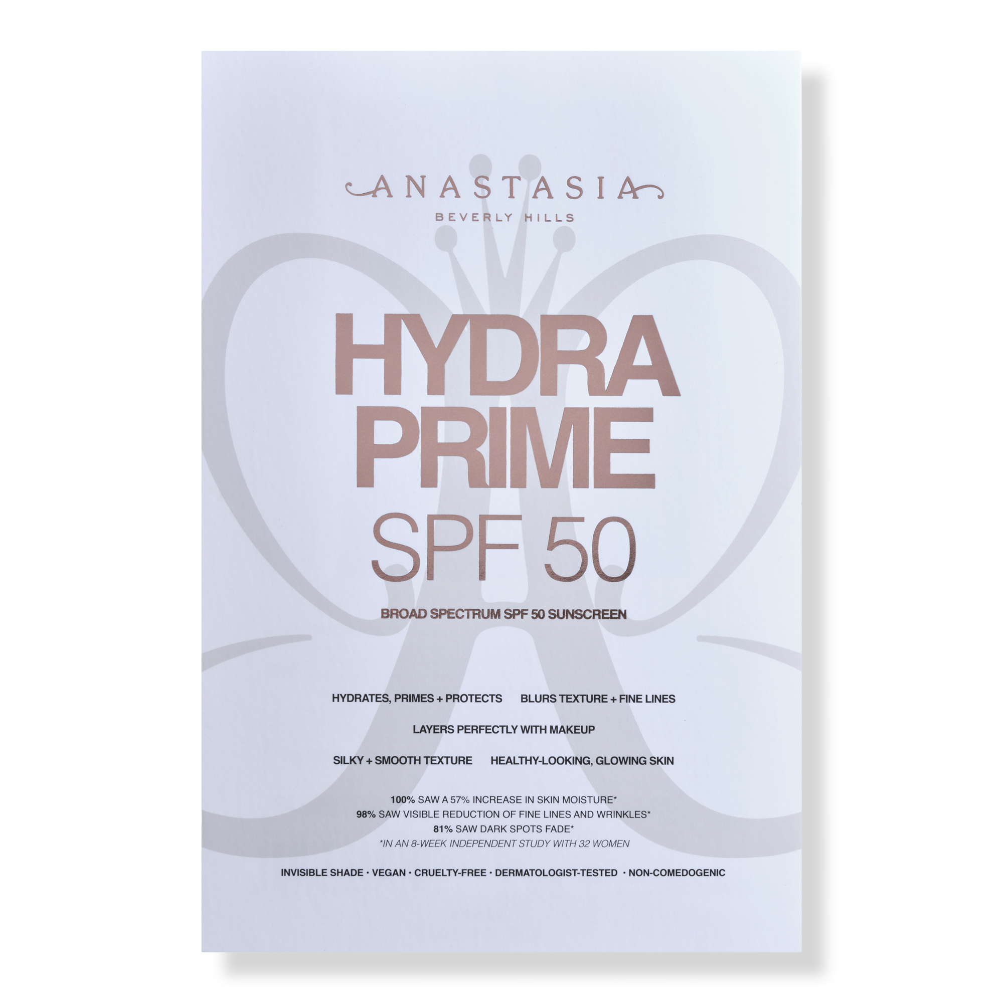 Anastasia Beverly Hills Free Hydra Prime SPF 50 sample with Anastasia Beverly Hills shipped purchase #1