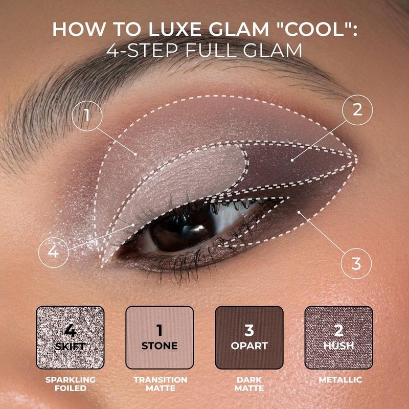 NATASHA DENONA - Cool LUXE GLAM COMPACT Quad Eyeshadow Palette