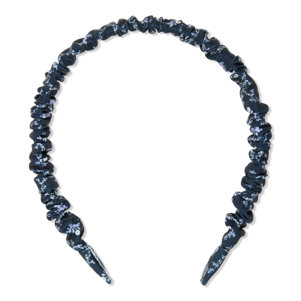 Wet Brush Wet Brush x Hill House Navy Trellis Silk Scrunchie Headband #1