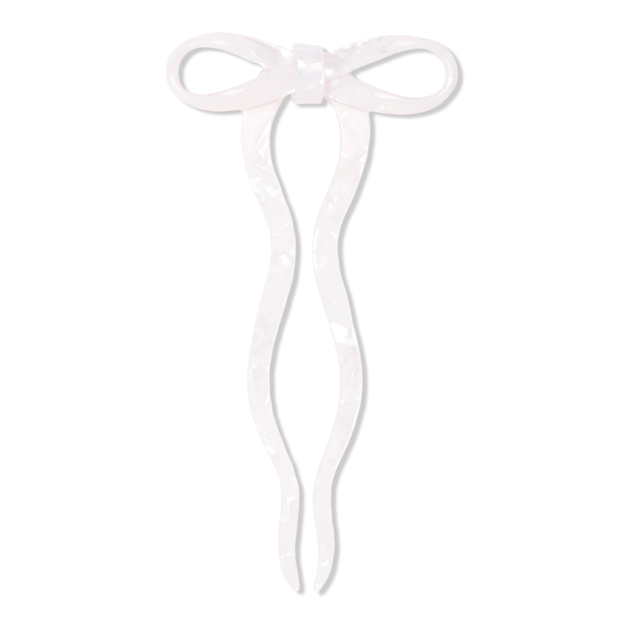 Wet Brush Wet Brush x Hill House White Marble Bow French Pin #1