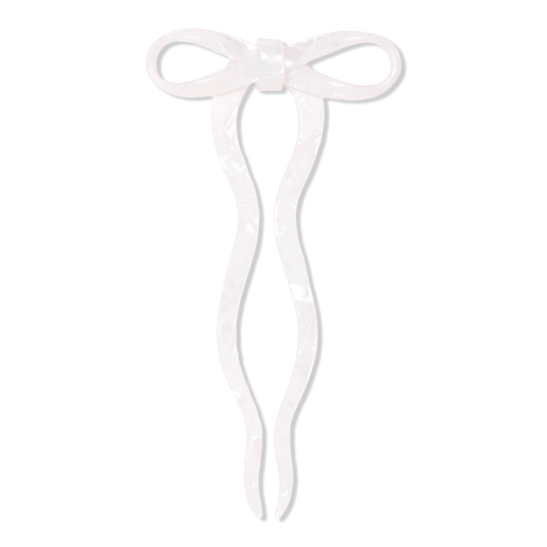 Wet Brush Wet Brush x Hill House White Marble Bow French Pin #1