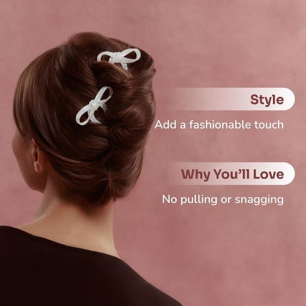 Wet Brush Wet Brush x Hill House White Marble Bow French Pin #4