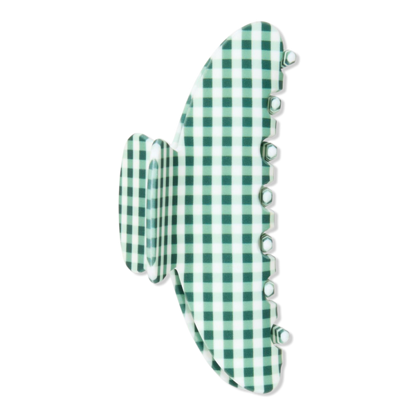Wet Brush Wet Brush x Hill House Green Gingham Large Claw Clip #1