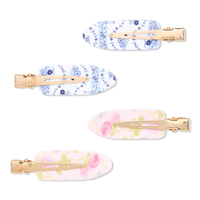 Wet Brush Wet Brush x Hill House Pink Flora and Blue Vine Stripe Creaseless Clips #1