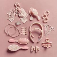 Wet Brush Wet Brush x Hill House Pink Flora and Blue Vine Stripe Creaseless Clips #5