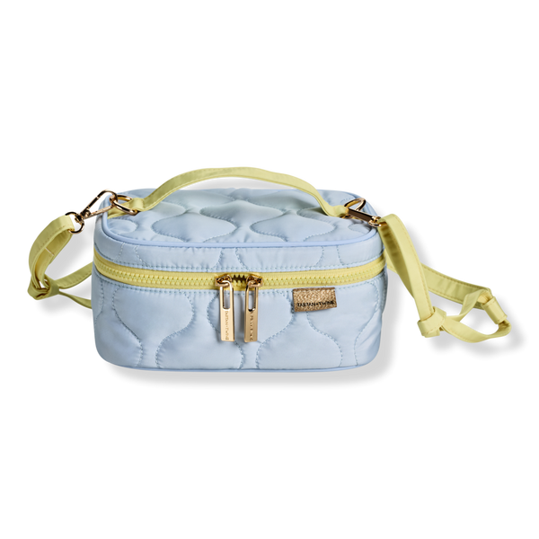 Tartan + Twine Blue Mini Train Case With Strap #1