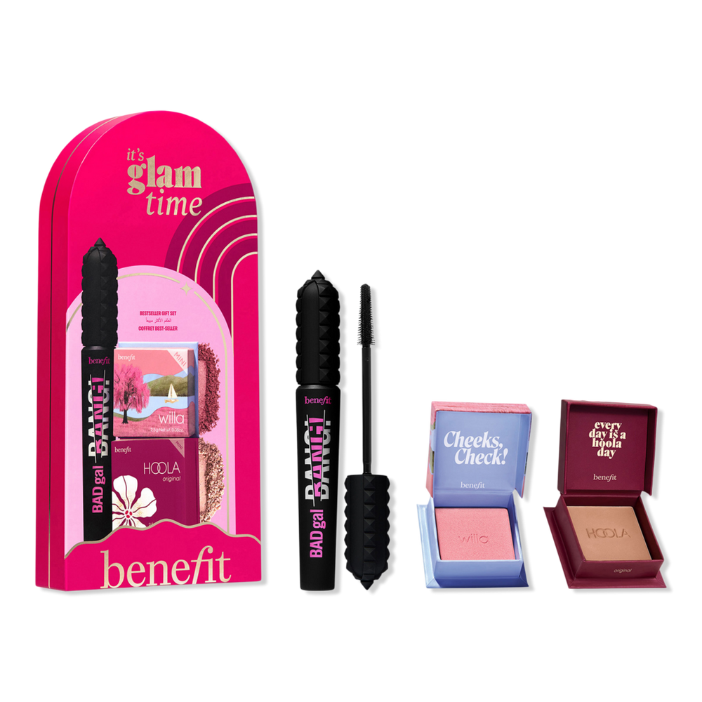 Benefit Cosmetics It’s Glam Time Mascara, Blush & Bronzer Makeup Set