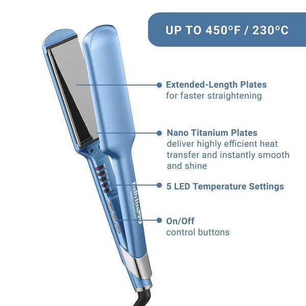 BaBylissPRO Nano Titanium Ultra-Sleek Straightening Iron #8