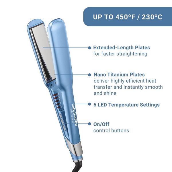 BaBylissPRO Nano Titanium Ultra-Sleek Straightening Iron #7