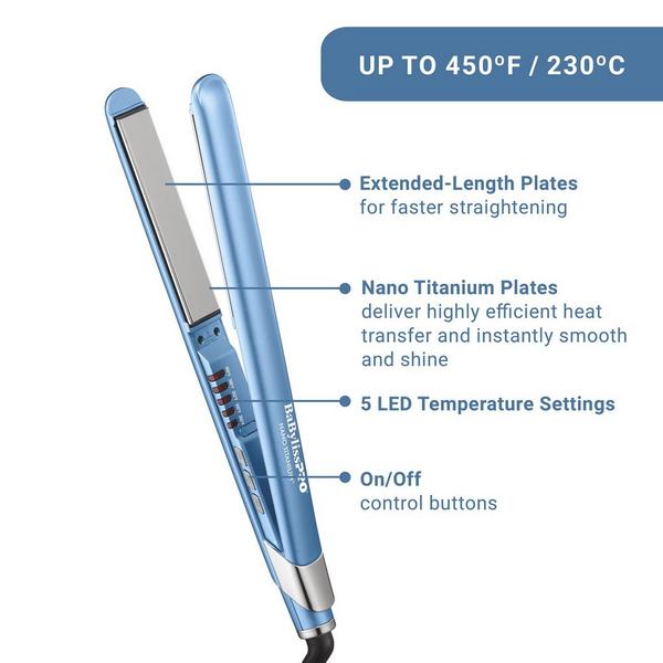 BaBylissPRO Nano Titanium Ultra-Sleek Straightening Iron #8