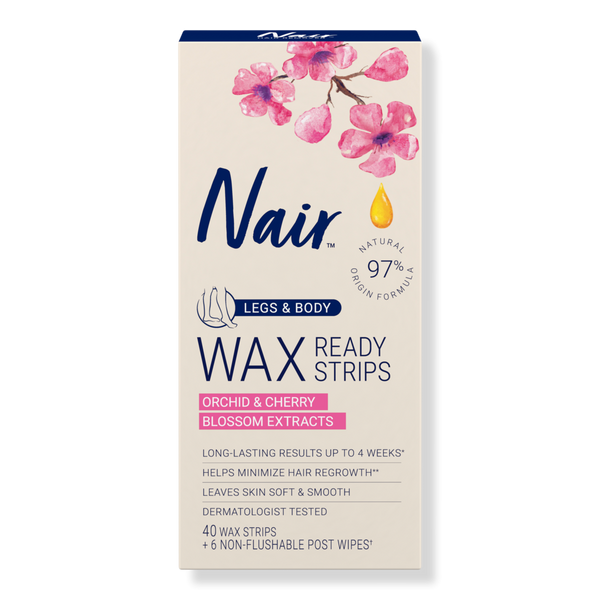 Nair Hair Remover Wax Ready Strips, Legs and Body #1
