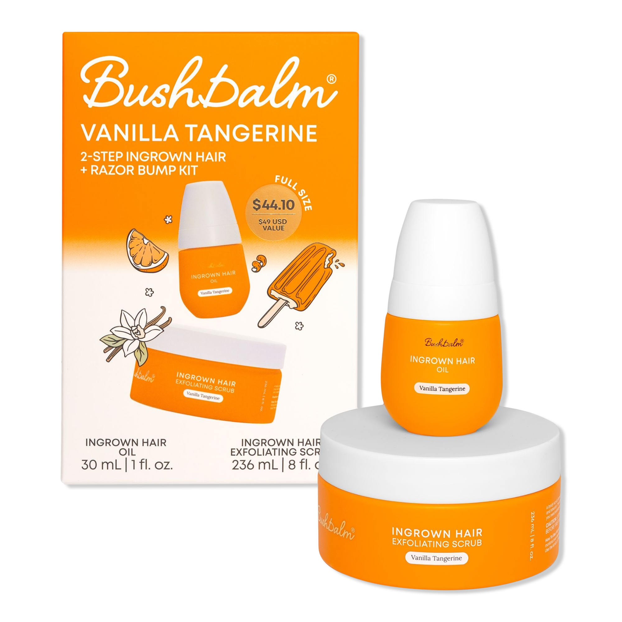 Bushbalm 2 Step Ingrown Hair & Razor Bump Kit #1