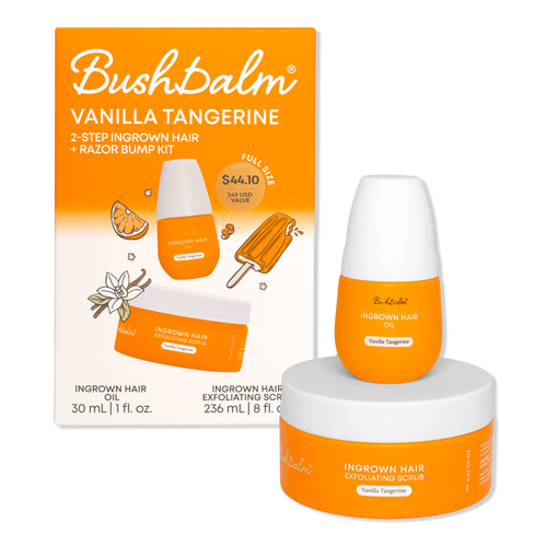 Bushbalm - Vanilla Tangerine 2 Step Ingrown Hair & Razor Bump Kit