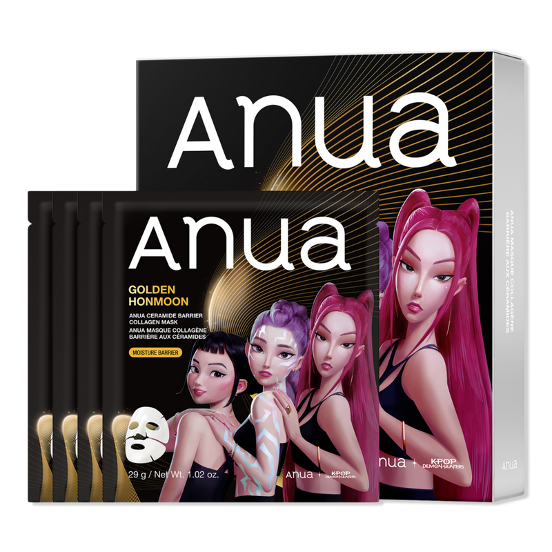 ベルスリール レスベラ シートマスク4枚入2セット Anua0.3＋ セラム ANUA - 4 ct KPop Demon Hunters Ceramide Barrier Collagen Mask