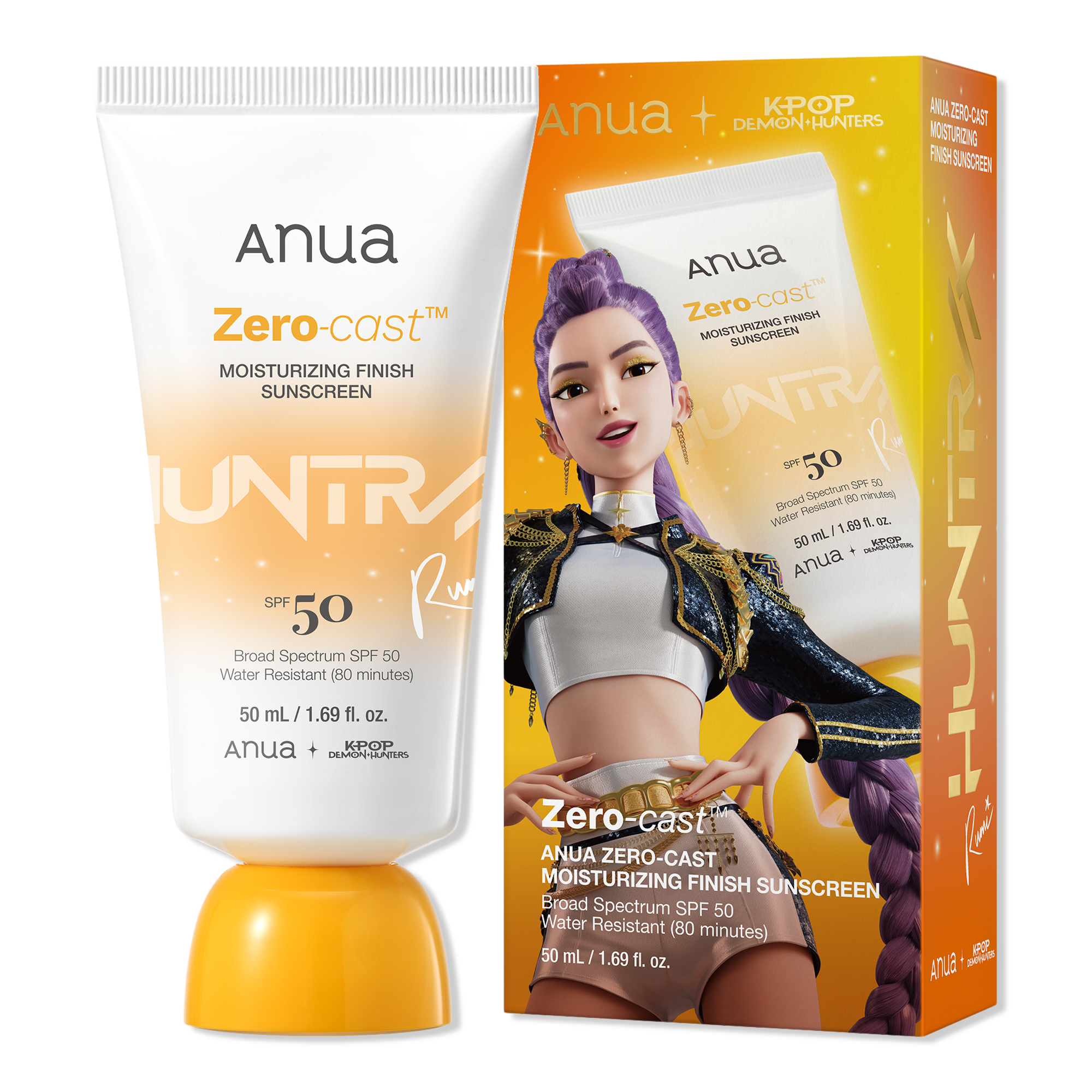 ANUA KPop Demon Hunters Zero-Cast Moisturizing Finish Sunscreen #1
