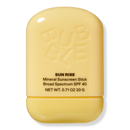 Bubble SUN RISE Mineral Sunscreen Stick Broad Spectrum SPF 40