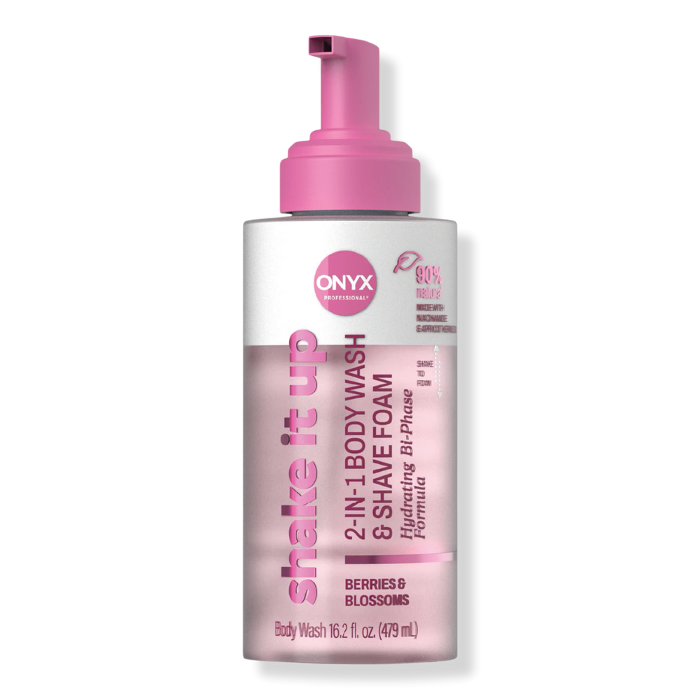 ONYX Professional Shake It Up 2-in-1 Body Wash and Shave Foam - Berries and Blossoms