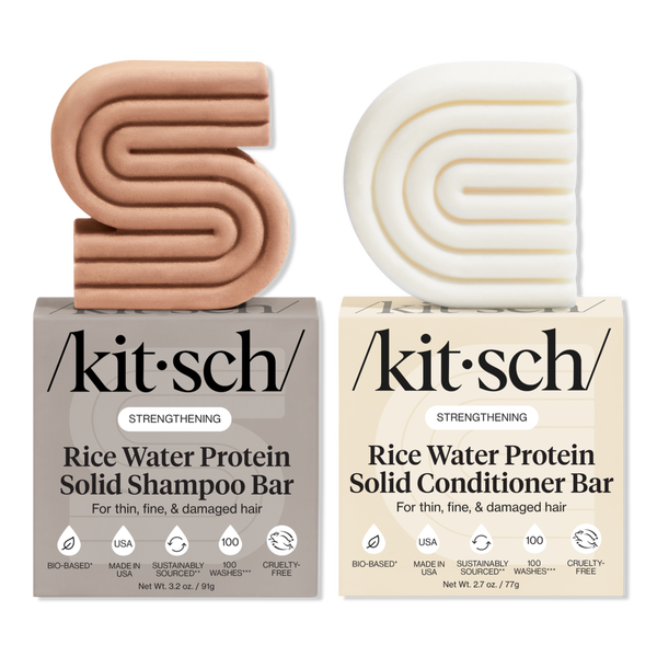 Kitsch Rice Water Protein Strengthing Shampoo + Conditioner Combo #1