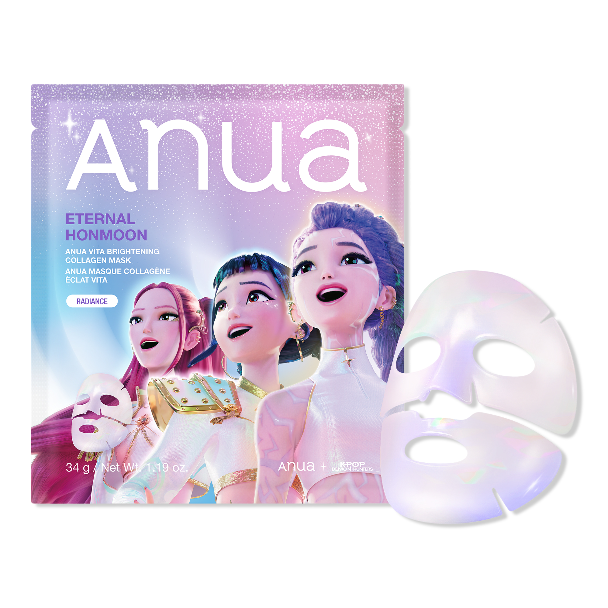 ANUA KPop Demon Hunters Vita Brightening Collagen Mask INTERNATIONAL SHIPPING