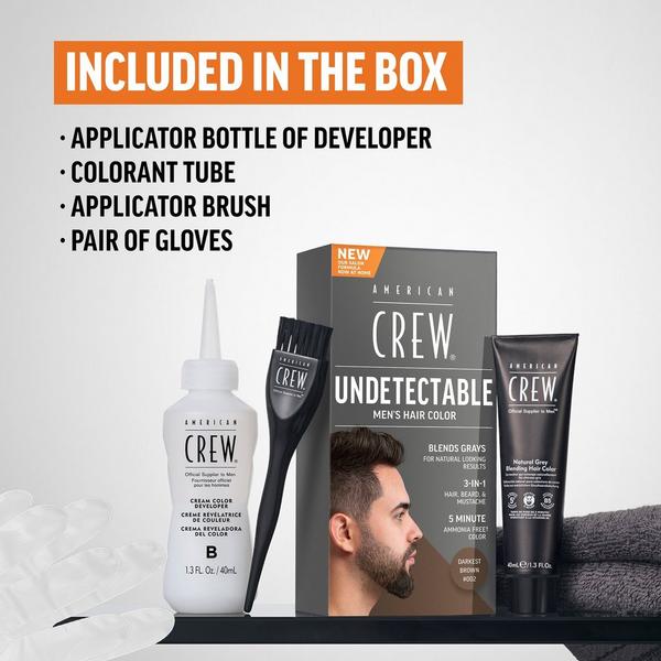 American Crew Undetectable Men's Hair Color Demi-Permanent Hair Dye #3