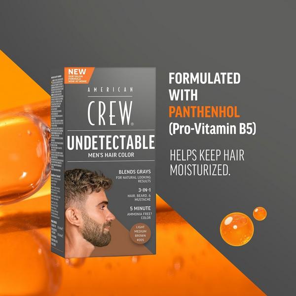 American Crew Undetectable Men's Hair Color Demi-Permanent Hair Dye #2