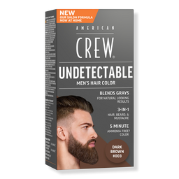 American Crew Undetectable Men's Hair Color Demi-Permanent Hair Dye - Dark Brown
