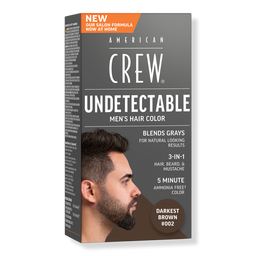 American Crew Undetectable Men's Hair Color Demi-Permanent Hair Dye - Darkest Brown