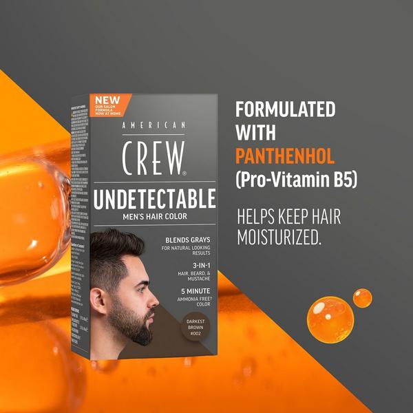 American Crew Undetectable Men's Hair Color Demi-Permanent Hair Dye #2
