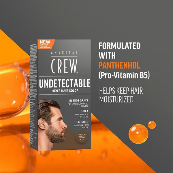 American Crew Undetectable Men's Hair Color Demi-Permanent Hair Dye #2