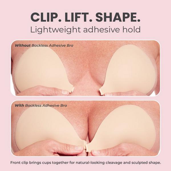 Hollywood Fashion Secrets Backless Adhesive Front-Clip Bra #5