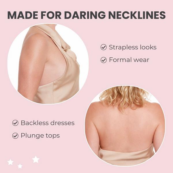 Hollywood Fashion Secrets Backless Adhesive Front-Clip Bra #6