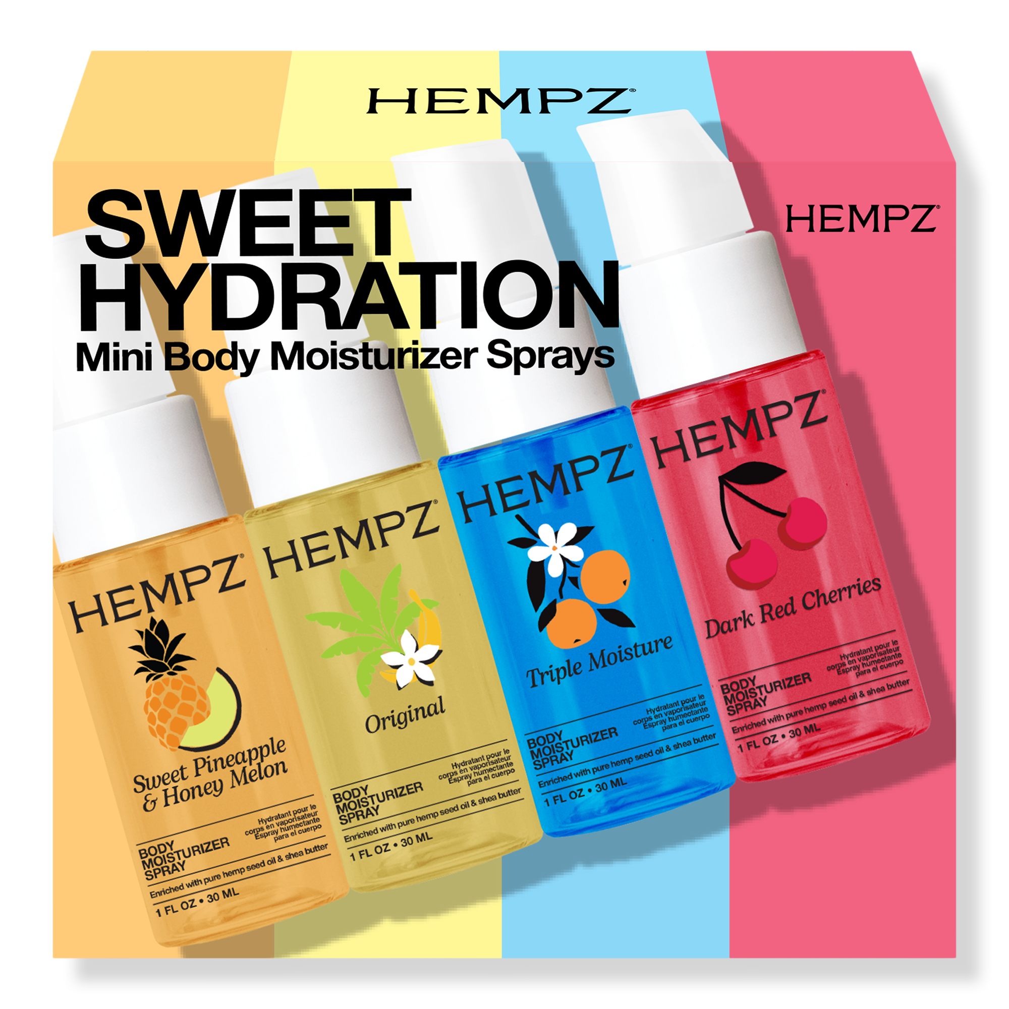 Hempz Sweet Hydration Mini Body Moisturizer Spray Kit #1
