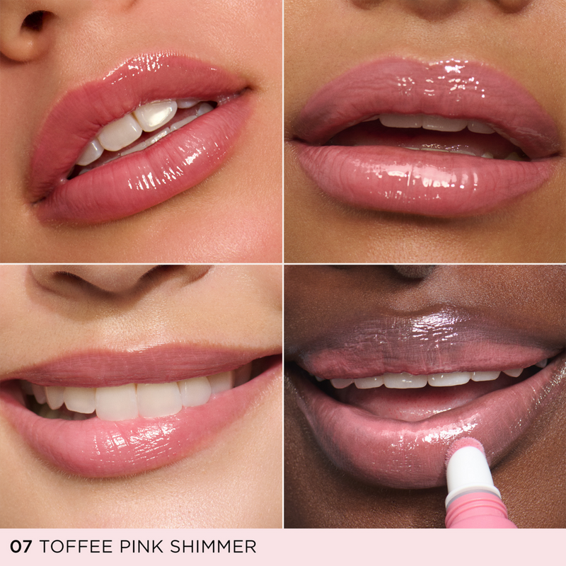 Clarins - 07 Toffee Pink Shimmer Lip Perfector Peptide-Plumping