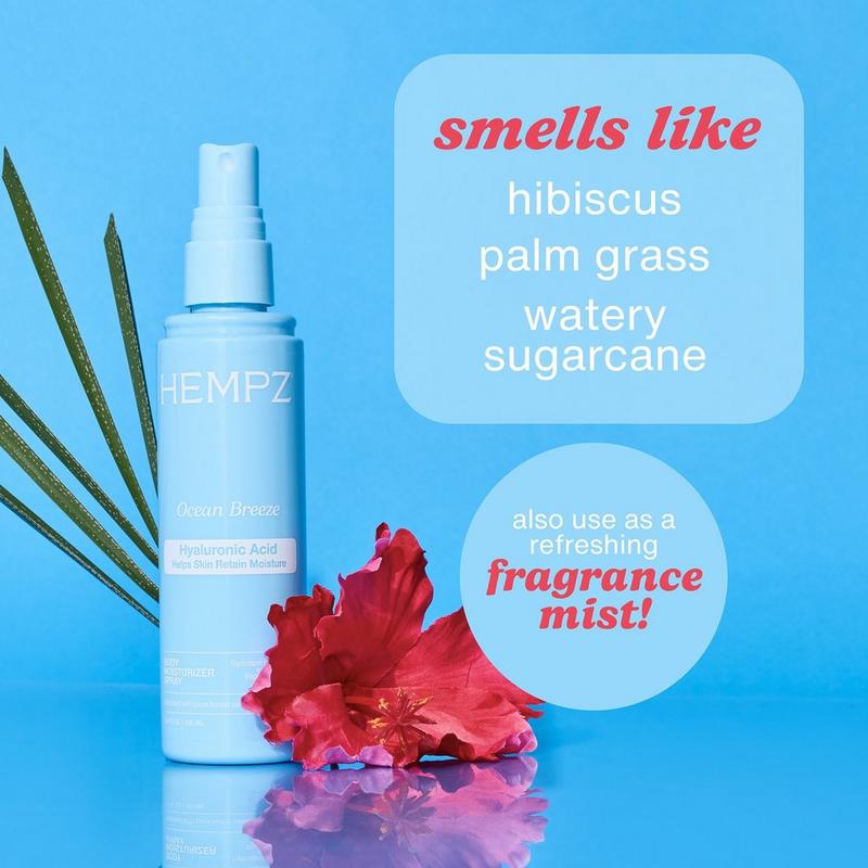 Hempz - Ocean Breeze Body Moisturizer Spray with Hyaluronic Acid