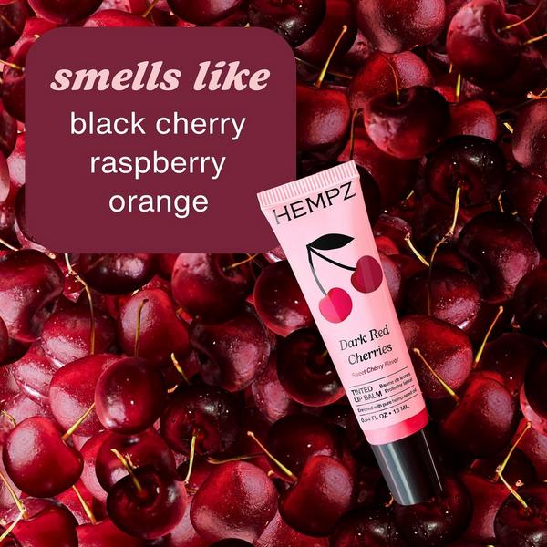 Hempz Dark Red Cherries Tinted Lip Balm #2